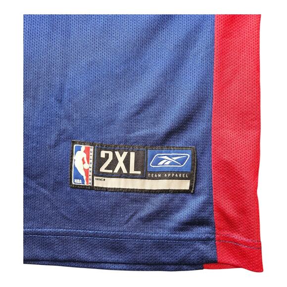 Detroit Pistons Jersey Men 2XL Y2K Richard Hamilton Reebok Stitch Classic NBA - Picture 3 of 7